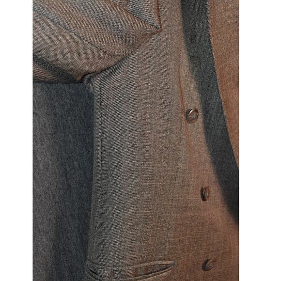 Adams Row Blazer Men's 42 Regular USA Made Double Breasted READ FOR MEASUREMENTS - Picture 4 of 13